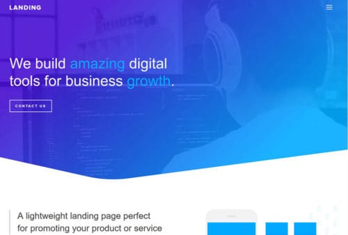 JoeWP WordPress Agency - Landing page Website