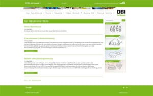JoeWP WordPress Agentur - Referenz Website DBI Gruppe